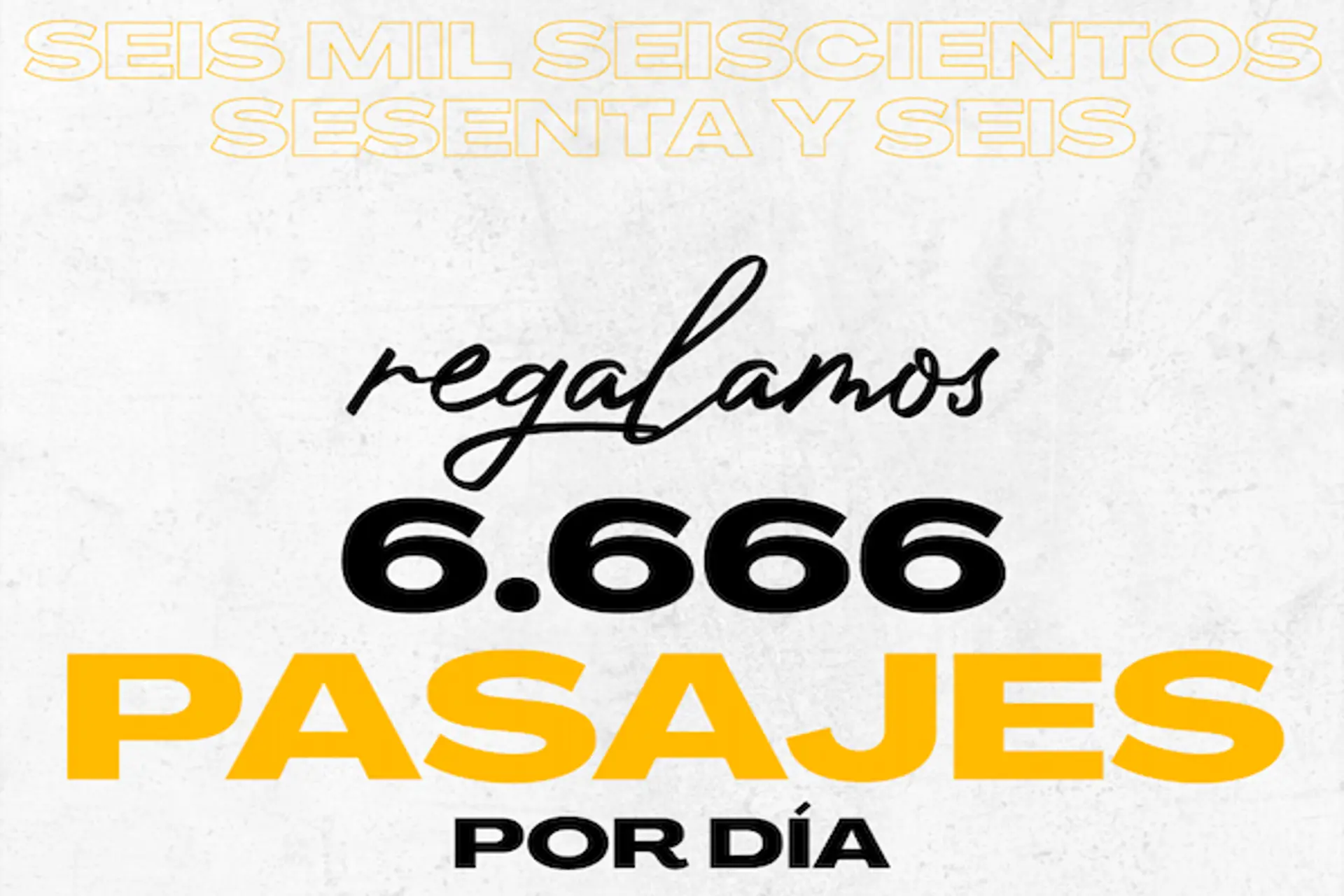 Flybondi celebra su 6to aniversario con regalos para 6.666 personas 