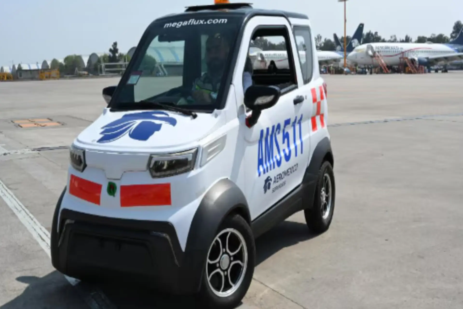 Aeroméxico suma vehículos eléctricos a su operación en el AICM