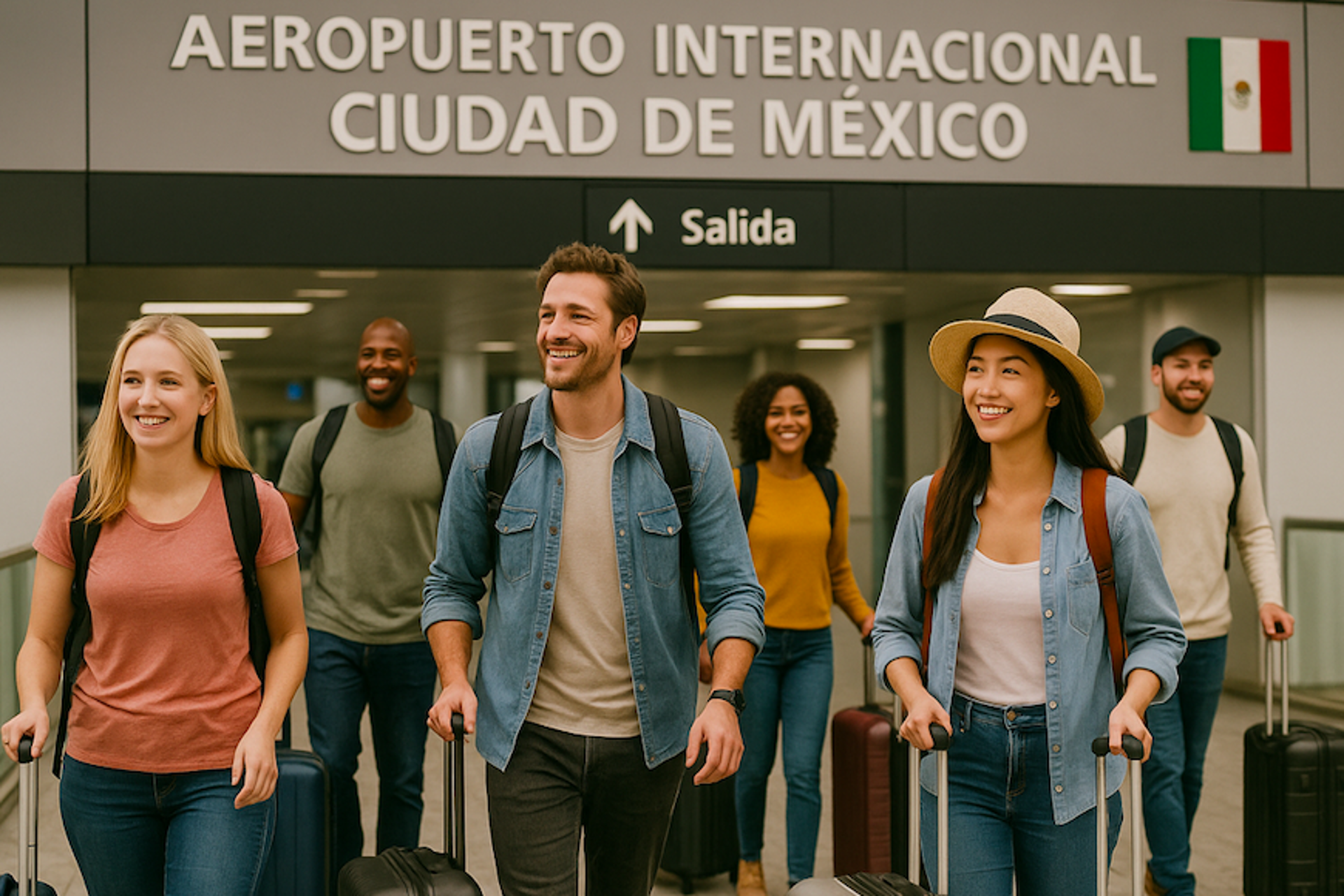 Llegan a México 7,9 millones de pasajeros vía aérea de Enero a Abril