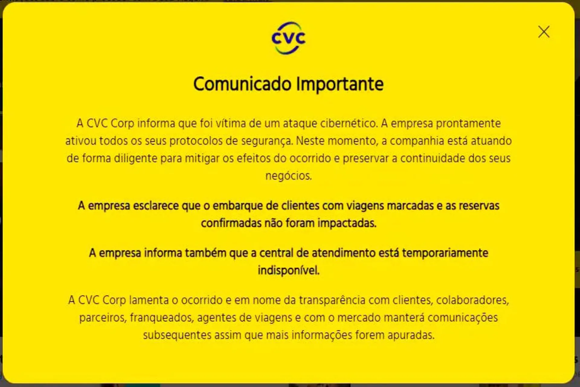 CVC fue víctima de un ataque cibernético, y nadie esta a salvo