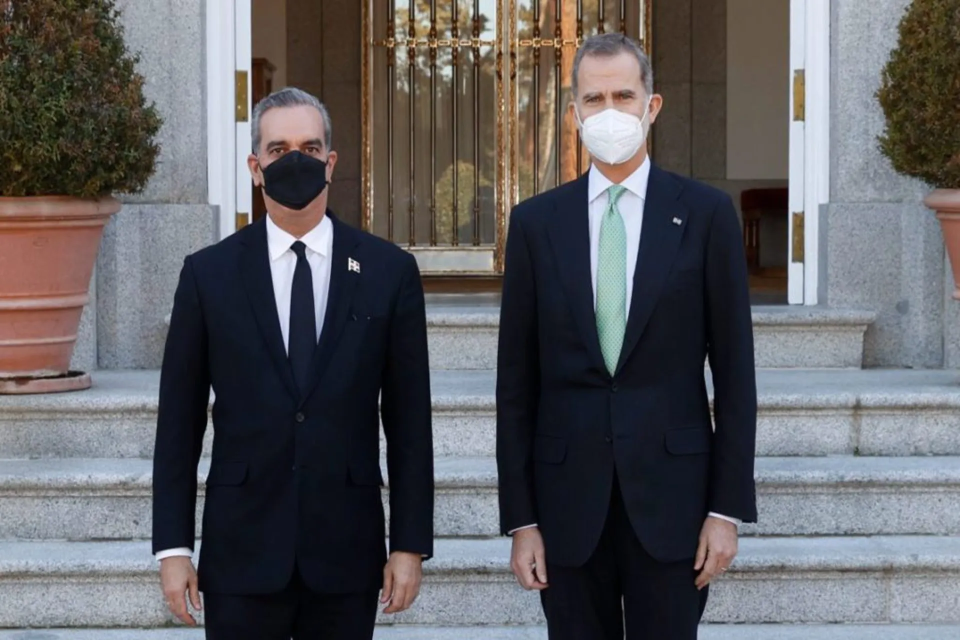 El rey de España almorzó con presidente Dominicano en Madrid