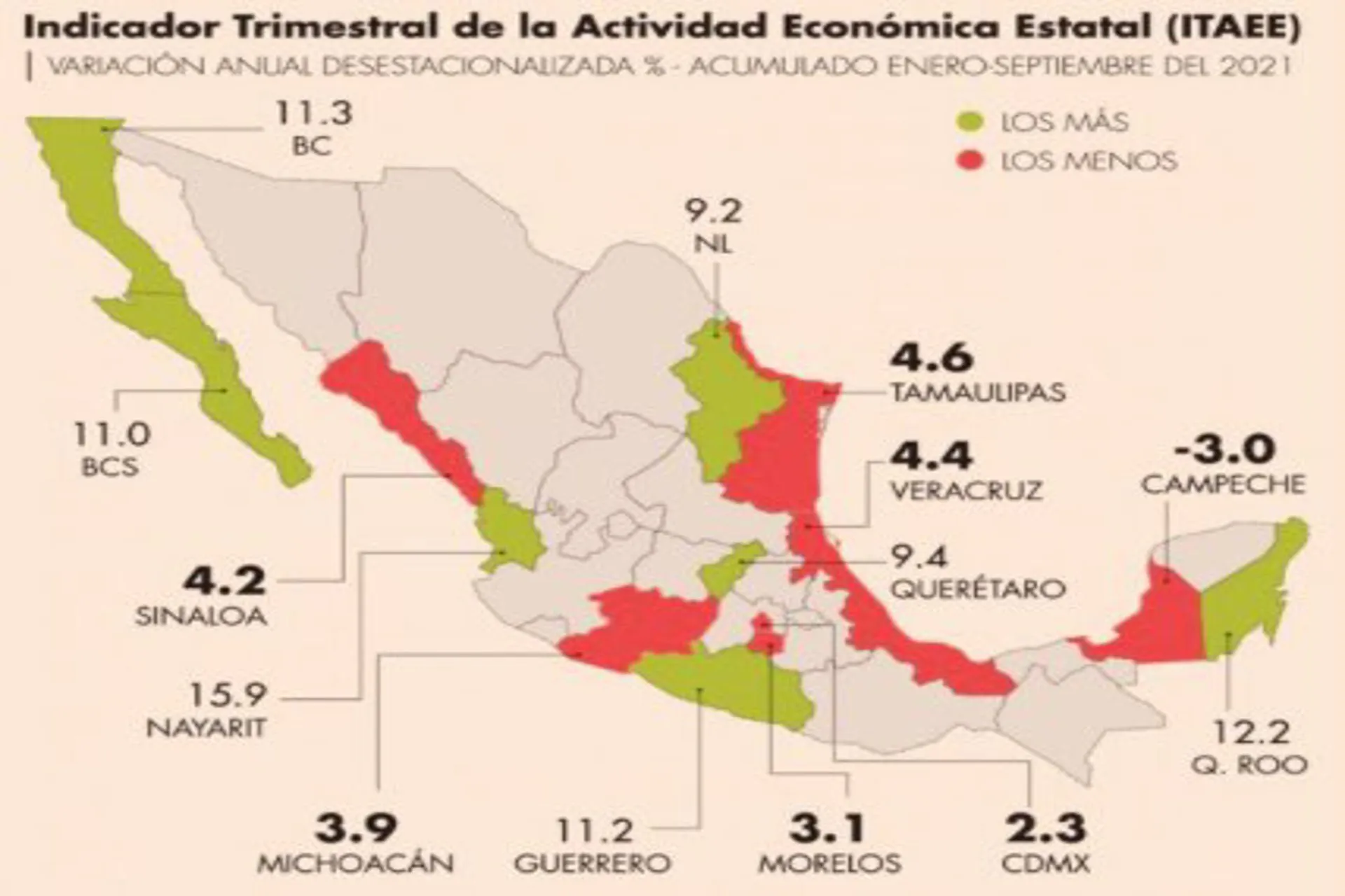 En Mexico los estados turísticos muestras señales de reactivacion 
