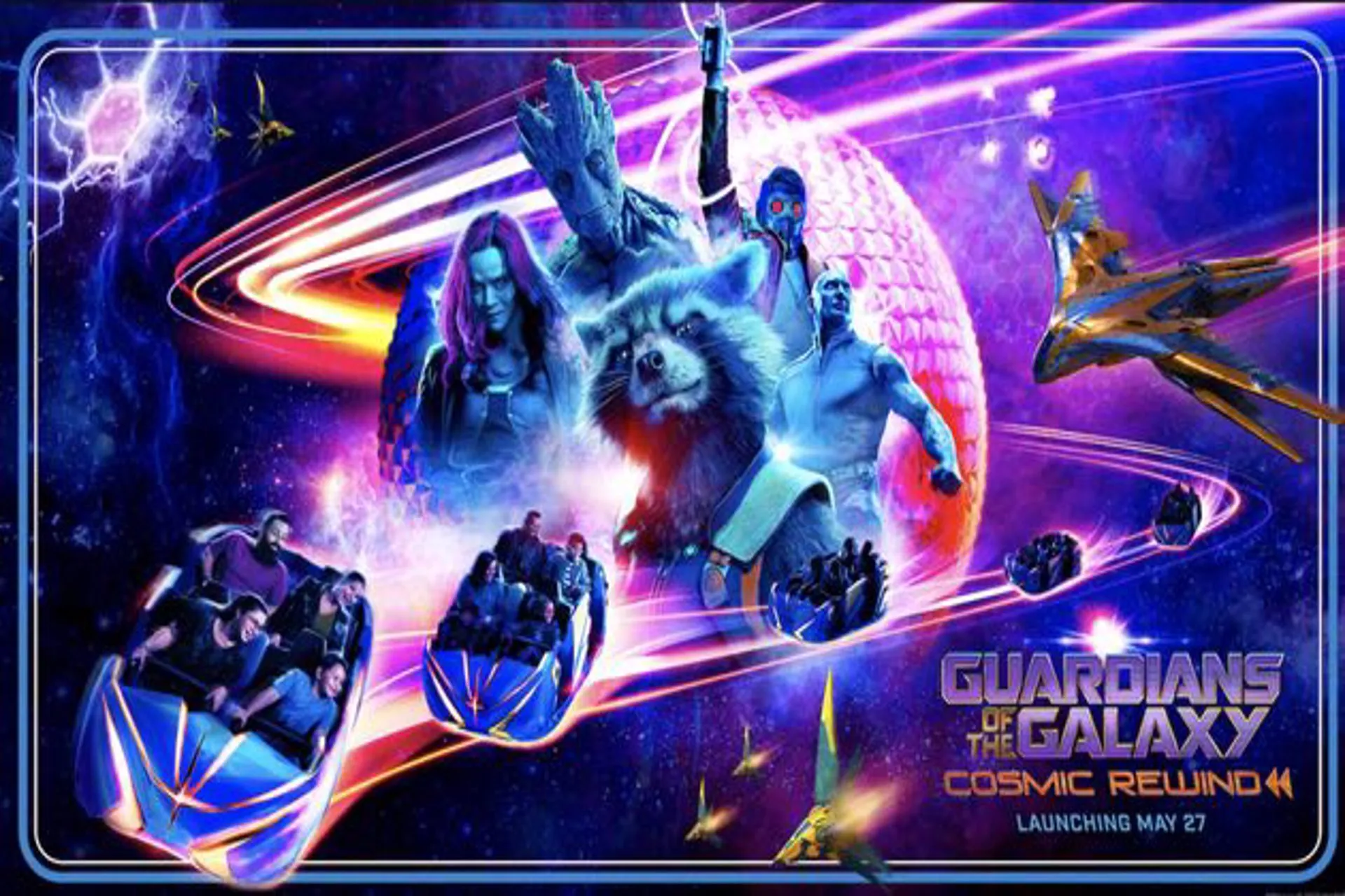 Disney World puso fecha para la apertura de una de las atracciones más esperados en décadas. "Guardians of the Galaxy Cosmic Rewind" debutará el 27 de mayo en EPCOT