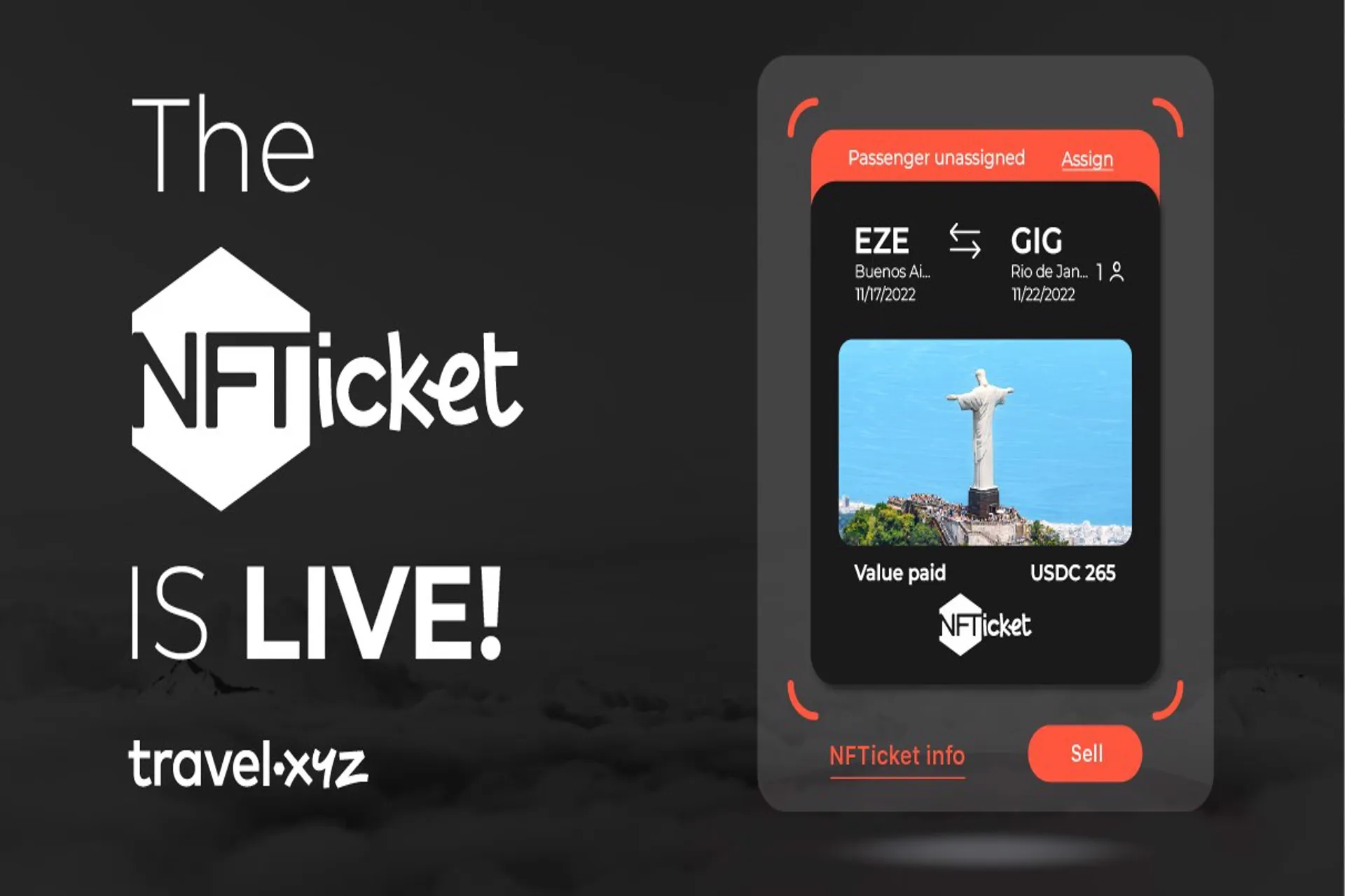 TravelX cambia los paradigmas. Tu ticket aéreo ahora es un NFTicket